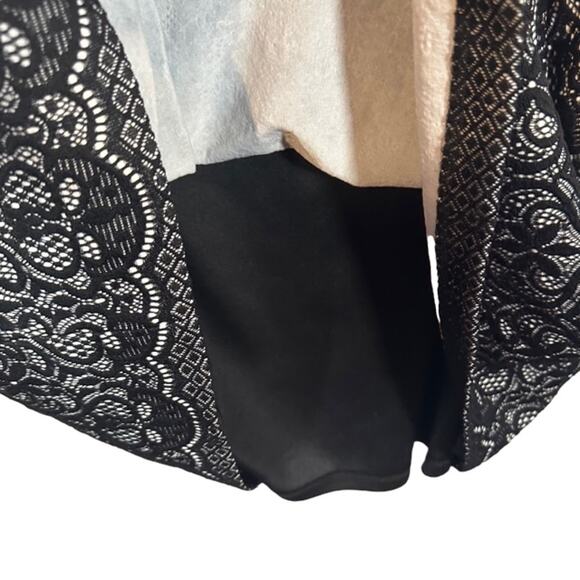 Eliza J Black Floral Lattice Sleeveless Formal Sheath Dress Women Sz 10 - Picture 9 of 12